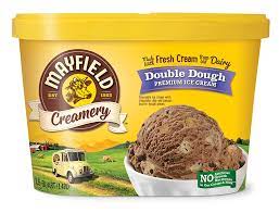 Double Dough Mayfield Creamery In 2020 Premium Ice Cream Peanut Butter Cookie Dough Dough