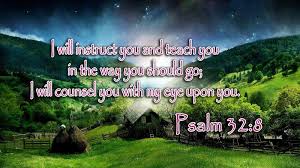 Bible Quotes HD Wallpapers: Psalm 32:8