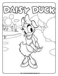 Daisy Coloring Pages Mickey Mouse Coloring Sheets