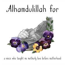 143 Alhamdulillah For A Niece Who Taught Me Motherly Love Before Motherhood This Is Dedicated To My Ni Alhamdulillah Ahadith Alhamdulillah For Everything