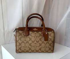 All over rivets cross grain leather mini bennett satchel. Coach Mini Bennett Satchel In Signature Coach F32203