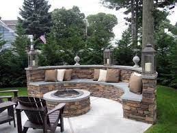 The fire burns bright and warm when the pit is going. Top 60 Best Outdoor Fire Pit Seating Ideas Backyard Designs Fire Pit Seating Area Outdoor Fire Pit Seating Backyard Seating
