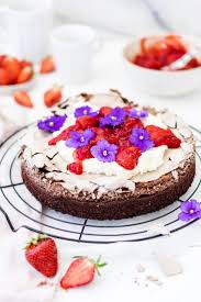 Schokokuchen Mit Erdbeerkompott Mein Naschgluck Rezept Schokokuchen Schokokuchen Rezept Kuchen Und Torten
