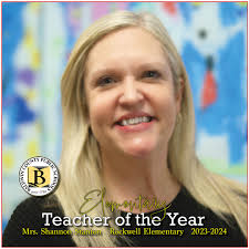 TEACHERS OF THE YEAR: We are pleased to present the BCBE Elementary and  Secondary Teachers of the Year! A big congratulations to our Elementary  Teacher of the Year, Shannon Stanton from Rockwell