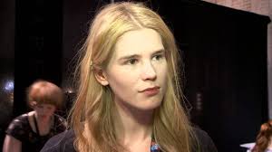 Claire Granlund interviewed backstage at Jacob Kok