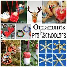 Where can i find small ornaments for crafts. Christmas Decorations To Make With Preschool Red Ted Art Make Crafting With Kids Easy Fun