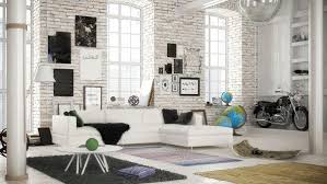 White Brick Wall Living Room Decor Ideas Scandinavian Interior Design Brick Living Room Living Room Scandinavian Scandinavian Design Living Room
