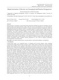 This course is part of a professional certificate freeadd a verified certificate. Pdf Brand Activation A Review On Conceptual And Practice Perspectives