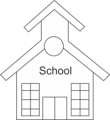 Black And White Outline House Clipart School House Md Free Images At Clker Com Vector Clip Art Online Royalty Free Public Domain House Outline School Template Homeschool