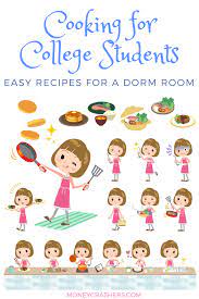 Cooking For College Students Easy Recipes For A Dorm Room Student Budget Student College Students