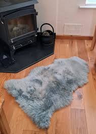But then they get sat on, walked on and — after no time at all — just generally gunked and matted up. British Premium Quality Large Genuine Sheepskin Rug In Silver Grey