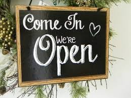 Each morning since the pandemic began, i leave my home and drive down the empty highway to the location where i work. Come In We Re Open Sorry We Re Closed Two Sided Decorative Plaque Sign Flower Shop Come In Were Open Florist Shop