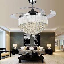 Aliexpress Com Buy Steel Ceiling Fan With Lights Crystal Chandelier Ceiling Ikea Ceiling Fans Ikea Ceiling Fan Chandelier Chandelier Fan Fancy Ceiling Fan