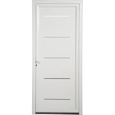 Porte D Entree Pvc Hudson Artens Poussant Droit H215 X L90 Cm Porte Entree Pvc Portes Entree