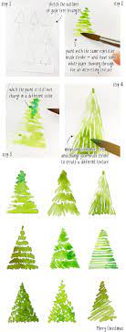 Stamp thumbs in brown ink and press onto blank card. Easy Watercolor Christmas Novocom Top