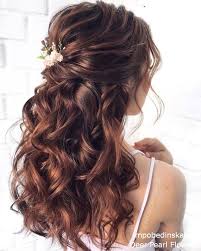 Medium length wedding hairstyle with veil. 30 Half Up Half Down Wedding Hairstyles My Deer Flowers