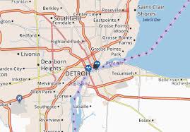 Sie liegen neben der bundesrepublik deutschland. Michelin Landkarte Detroit Stadtplan Detroit Viamichelin