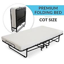 Milliard Premium Folding Bed With Luxurious Memory Foam Mattress Perfect Guest Bed Featuring A Super Strong Stur Folding Beds Folding Guest Bed Foam Mattress