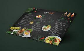 Chilli Thai Dine In Takeaway Menu On Behance In 2021 Thai Food Menu Restaurant Menu Design Thai Street Food