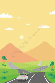 illustration outdoor self driving tour landscape travel car highway illustration image on pngtree free download on pngtree self driving mountain travel tours