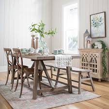 Product title woven paths rustic farmhouse solid wood dining table average rating: Farmhouse Dining Table Kirklands