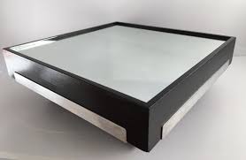 Two drawers provide convenient storage for your. Italian Mirrored Black Ash Coffee Table C 1970 88034
