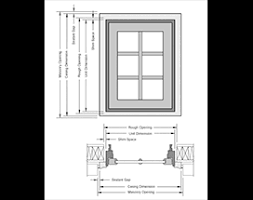 andersen window and door sizing information