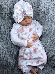 Personalized Floral Baby Blanket Baby Girl Coming Home Outfit Etsy Floral Baby Blanket Baby Gowns Girl Baby Coming Home Outfit
