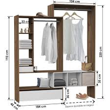 Kit Dressing Effet Noyer Twist H 220 X L 104 A 204 X P 45 Cm Rangement Dressing Dressing Moderne Dressing