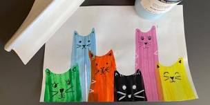 Free Young Artist Studio: Feline Fun Swipe Art