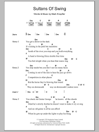 Sultans Of Swing By Dire Straits Guitar Chords Lyrics Guitar Instructor Guitar Chords And Lyrics Guitar Chords For Songs Lyrics And Chords