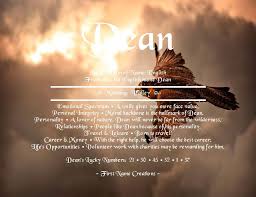 Dean Jpg 850 654 Names With Meaning Names First Names