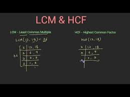 What Is Lcm And Hcf Difference Between Them In Hindi Youtube Lcm Least Common Multiple Common Multiples