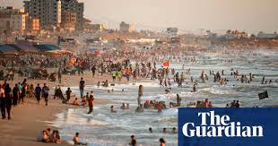 The boys on the beach. The Worst It S Been Children Continue To Swim As Raw Sewage Floods Gaza Beach Cities The Guardian