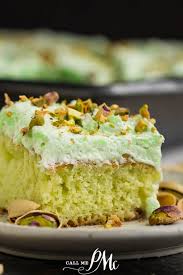 Ingredients for christmas poke cake white cake mix and all the ingredients needed on the back of the box poke cake recipes are so fun and this vanilla cake really gets jazzed up with all the jello and. Whipped Cream Frosted Pistachio Poke Cake Call Me Pmc