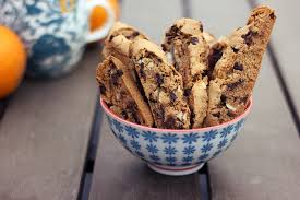 But it'll still be soft on the inside, so you'll pop the sliced biscotti back in the oven to get crispy. Grain Free Orange Almond Dark Chocolate Biscotti Gluten Free Desserts