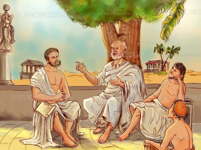 Mga resulta ng larawan para sa Plato and his students"