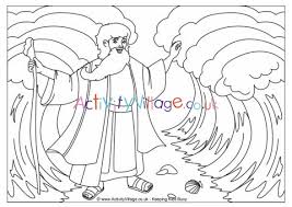 Be sure to consider your own ministry context and modify it as needed. Moses Parting The Red Sea Colouring Page