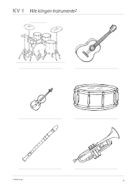 Grundschule Unterrichtsmaterial Musik Instrumente