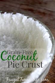 Is drinking coconut water safe for diabetics? Coconut Pie Crust With Shredded Coconut Frugal Farm Wife
