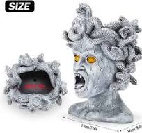Amazon.com: PERFECTOP Maceta grande con cabeza de Medusa ...