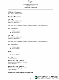 Formatting a resume is incredibly important but can sometimes be overlooked. Basic Resume Template Cv Template Master