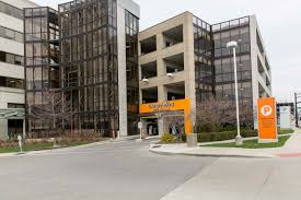 Homes with parking in pavilion. Orange Parking Garage