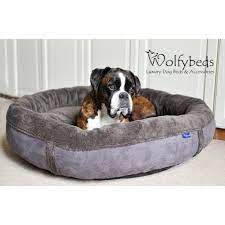 Check spelling or type a new query. Slate Grey Fleece Round Luxury Dog Bed Medium And Large Wolfybeds