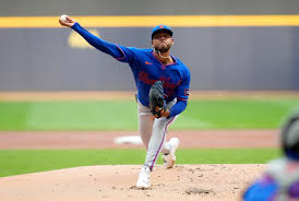Tyrone Taylor in action during the Mets vs Dodgers game