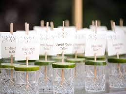 Give your seating chart a modern makeover with the use of acrylic. 14 Escort Card Ideas Your Guests Can Eat Or Drink