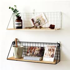 Faciles à installer et rendement très joli.5. Etagere Murale En Fer En Bois Support De Rangement Mural Organization Pour Cuisine Chambre A Coucher Decor De Maison Chambre D Enfant Bricolage Support De Decoration Murale Aliexpress