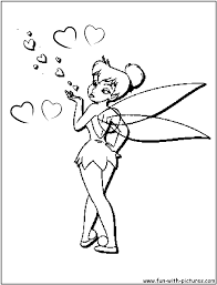 Large collection of free printable tinkerbell coloring pages. Printable Valentine Coloring Pages Disney Valentines Color Day Roll And Pages Printable