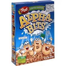 pours the alphabet cereal in the bowl, but spills a little bit on the table oops. Fastest Alphabet Cereal