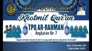 Maybe you would like to learn more about one of these? Khotmil Qur An Tpq Ar Rahman Timika Papua Youtube